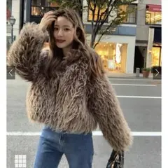 GRL シャギーファーブルゾン　[qu103] ベージュ　ファー　グレイル