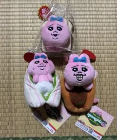 おぱんちゅうさぎ フレッシュおぱんちゅマーケット 惣菜パンマスコット 3点セット