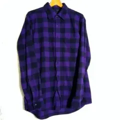 UNIQLO ユニクロ【XL】メンズ カジュアルシャツ チェック柄 秋冬