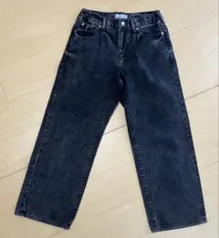 レイジブルー ブラックデニム ワイド Sサイズ