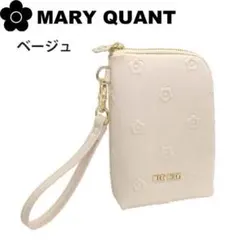 MARY QUANT ポーチ ベージュ 縦型