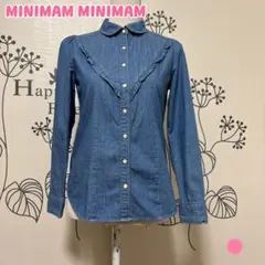⚠️最終価格／357 ミニマムミニマム フリル デニムシャツのサムネイル