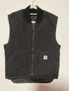 超超スペシャル 80s 星タグ ヴィンテージ カーハート ベスト XL ブラック 超超スペシャル 80s アメリカ製 ヴィンテージ カーハート ベスト XL 黒