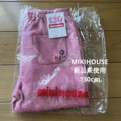 MIKIHOUSE 長ズボン お花ピンク 130cmのサムネイル