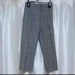 STUDIOUS グレンチェック スラックスとブラックパンツ2本セットのサムネイル