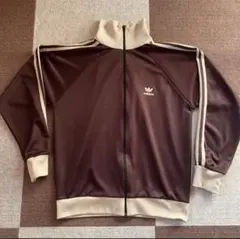 希少80s adidas 西ドイツ デサント製 トラックジャケット ブラウン