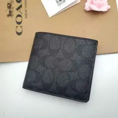 新商品　COACH　コーチ　折り財布　コインウォレット　シグネチャーレザー