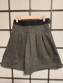COMME CA MODELS /グレー /スカート/S/リボン/レース