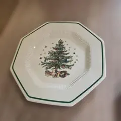 クリスマスツリー デザイン 八角形プレート