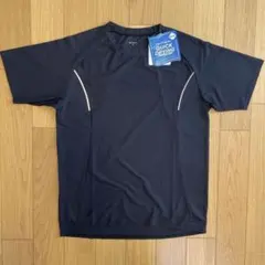 メンズ　ドライtシャツ　スポーツtシャツ ブラック　黒　M