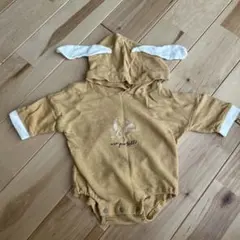スヌーピー耳付きロンパース