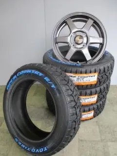 送料込み☆S6(ガンメタ)+トーヨーR/T 155/65R14☆ハイゼットのサムネイル