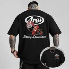 Arai アライ バイク レーシング Tシャツ 黒 3XLビッグシルエット 新品
