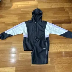 ジャージ上下セット 黒・紫・白 フード付き（子供用）