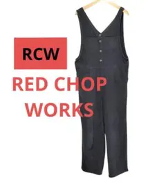 RCW RED CHOP WORKS 麻100％ リネンサロペット