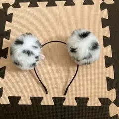 101匹わんちゃん ダルメシアン ファー カチューシャ ボンボン