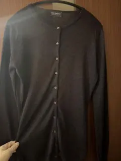 JOHN SMEDLEY 赤みある茶色カーディガン サイズ S ウール100%