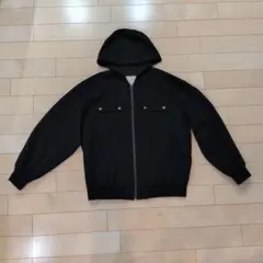 GU rokh ネイビー ジップアップパーカー　Lサイズ