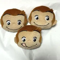 おさるのジョージ マスコット バッヂ 3種セット