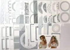 ＊986＊GGAGGONG様素材紙＆ステッカー（青）