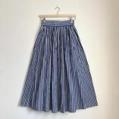 UNITED ARROWS ストライプ ギャザー フレアスカート です♩のサムネイル