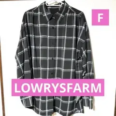 ★LOWRYSFARM★チェック柄長袖シャツ フリーサイズ★