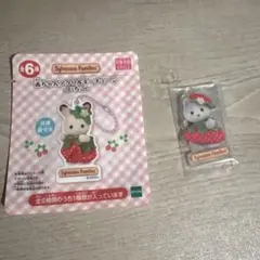 シルバニアファミリー 赤ちゃんアクリルキーチェーン-いちご- ハスキー リンネア