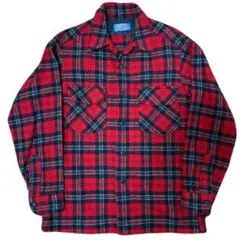 70s USA製 PENDLETON ウールボードシャツ ヴィンテージネルシャツ