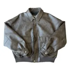 【B.C STOCK】フェイクレザー A-2 ブルゾン