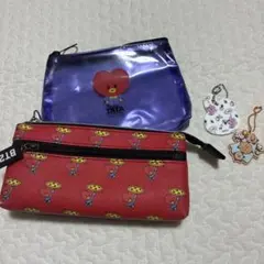 BT21 グッズセット　ペンケース＆ポーチ　キーホルダー