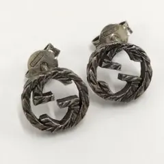 ぶ*け様 GUCCI インターロッキングG スクエア ピアス シルバー ぶ*け様 GUCCI インターロッキングG スクエア ピアス シルバー - メルカリ
