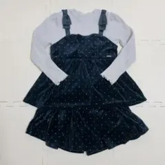 最終価格‼️130 セットアップ　女の子　長袖　アプレジュールクレア　重ね着風