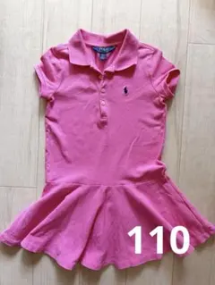 RALPH LAUREN ラルフローレン ポロワンピース ピンク 110 美品