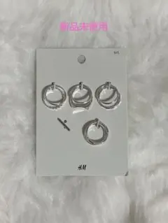 H&M 指輪セット シルバーカラー M/Lのサムネイル