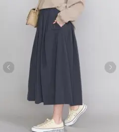 タフタゴムギャザーフレアスカートのサムネイル