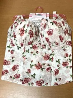 ブラジャー　ビスチェ　脇高　ボディースーツ　キャミソール　花柄　ピンク　新品