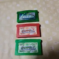 【中古ゲームソフト】ポケモン エメラルド.ファイアレッド.リーフグリーン