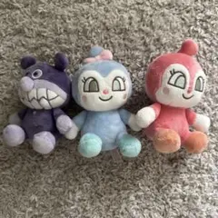 ばいきんまん　ドキンちゃん　コキンちゃん　ふんわりカラーますこっと