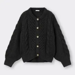 GU ケーブルコクーンカーディガン