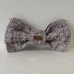 HACCI ツイード リボン型 クラッチバッグ/ハッチ