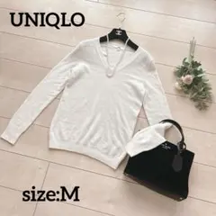 UNIQLO❤️ユニクロ❤️カシミヤ100%Vネックニット Mサイズ 新品