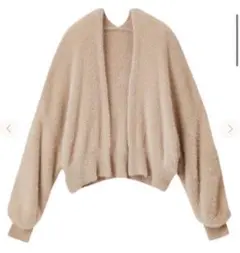 cocodeal ショートフェザーニットガウン