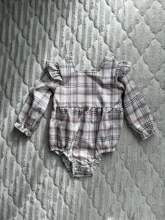 Vintaside Kids チェック柄ボディースーツ