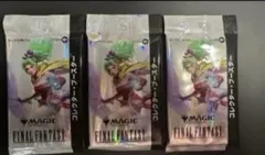 マジックザギャザリング—ff ベーシックブースター 3箱 プラカード10種