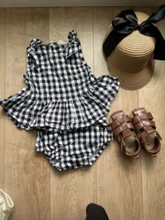 ギンガムチェック セットアップ