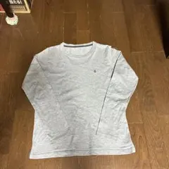 長袖カットソー グレー 錨刺繍入りのサムネイル