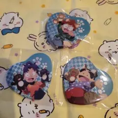 忍たま乱太郎 ナンジャタウン ハート缶バッジ 乱太郎 きり丸 しんベヱ