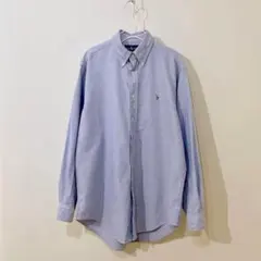 90s Ralph Lauren ラルフローレン ボタンダウン コットンシャツ