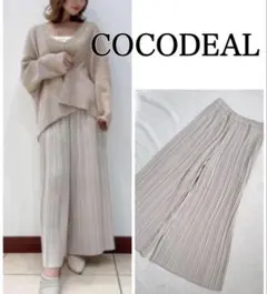 極美品✨ココディール　ランダムプリーツワイドパンツ　M