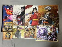 ONEPIECE 一番くじ クリアファイル 色紙 ラバーマスコット まとめ売り